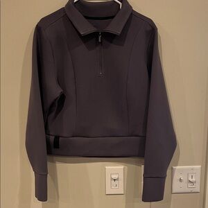 Gray Quarter-Zip Pullover
